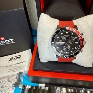 Tissot Seastar Chronograph Date Designer Dive Mens Watch
